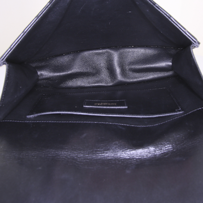 Pochette Saint Laurent in pelle nera - Detail D2