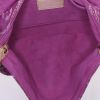 Borsa da spalla o a mano Louis Vuitton Pleaty in tela denim monogram rosa e pelle naturale - Detail D2 thumbnail