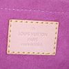 Borsa da spalla o a mano Louis Vuitton Pleaty in tela denim monogram rosa e pelle naturale - Detail D3 thumbnail