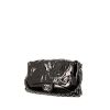 Borsa Chanel Timeless in pelle verniciata nera con decoro floreale - 00pp thumbnail