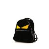 Zaino Fendi Bag Bugs modello piccolo in lana nera e pelle nera - 00pp thumbnail