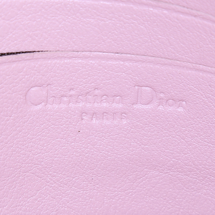 Sac bandoulière Dior New Look en cuir vernis rose - Detail D3