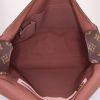 Bolso zurrón Louis Vuitton Abbesses en lona Monogram revestida marrón y cuero natural - Detail D2 thumbnail