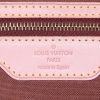 Borsa bisaccia Louis Vuitton Abbesses in tela monogram cerata marrone e pelle naturale - Detail D3 thumbnail