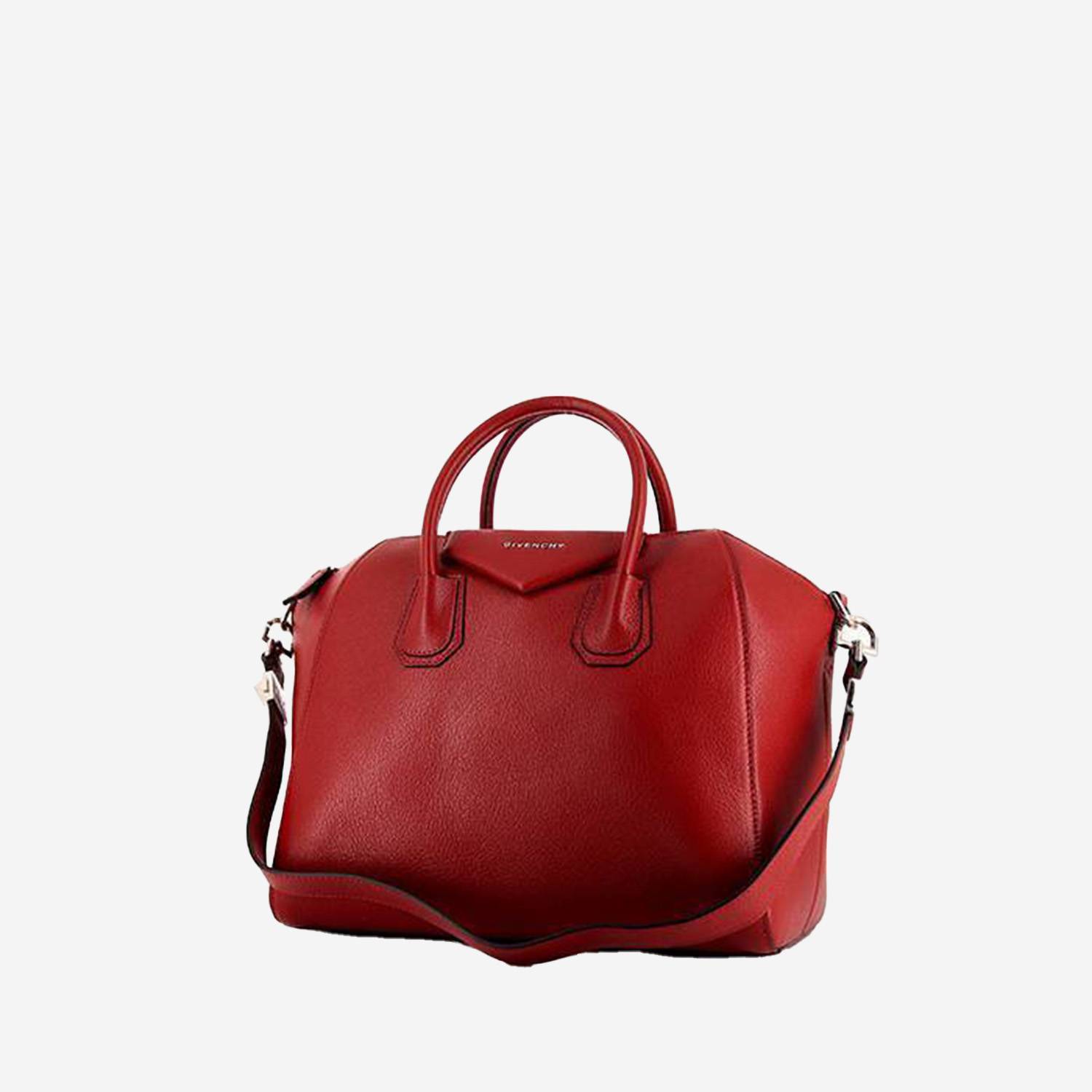 Bolso de mano Givenchy  Antigona modelo mediano  en cuero rojo