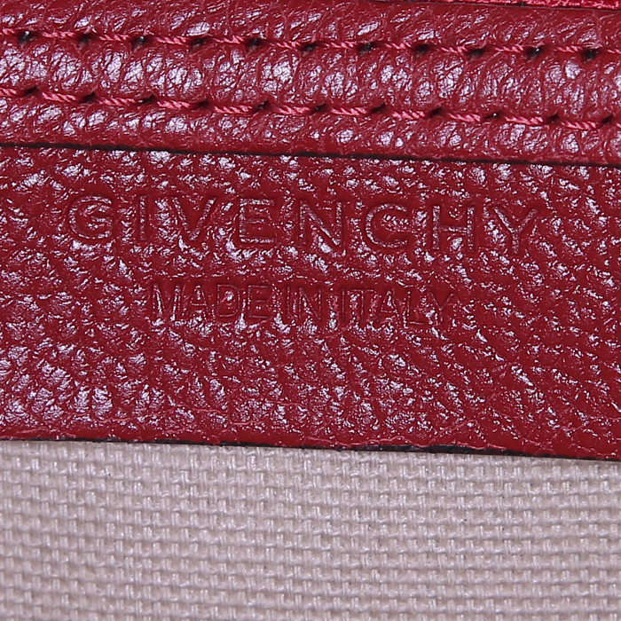 Bolso de mano Givenchy  Antigona modelo mediano  en cuero rojo - Detail D4