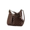 Louis Vuitton Bloomsbury shoulder bag in ebene damier canvas and brown leather - 00pp thumbnail
