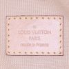 Louis Vuitton large model handbag in azur damier canvas and natural leather - Detail D4 thumbnail