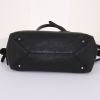 Burberry Greenwood handbag in black grained leather - Detail D5 thumbnail