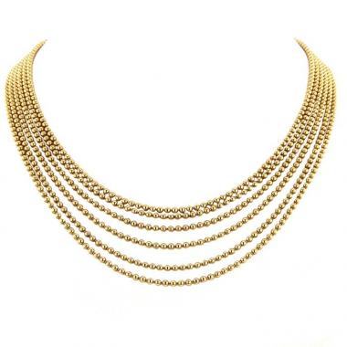 Cartier Perruque medium model necklace in yellow gold