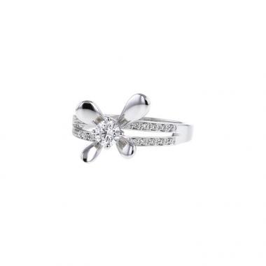 Anello Mauboussin Moi Aimer Toi in oro bianco e diamanti