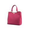 Shopping bag Dolce & Gabbana Sicily in pelle martellata rosa - 00pp thumbnail
