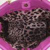 Shopping bag Dolce & Gabbana Sicily in pelle martellata rosa - Detail D2 thumbnail