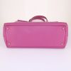 Dolce & Gabbana Sicily shopping bag in pink grained leather - Detail D4 thumbnail