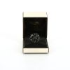 Chanel Camelia large model ring in onyx and white gold - Detail D2 thumbnail