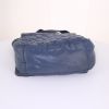 Bolso de mano Chanel en lona azul - Detail D4 thumbnail