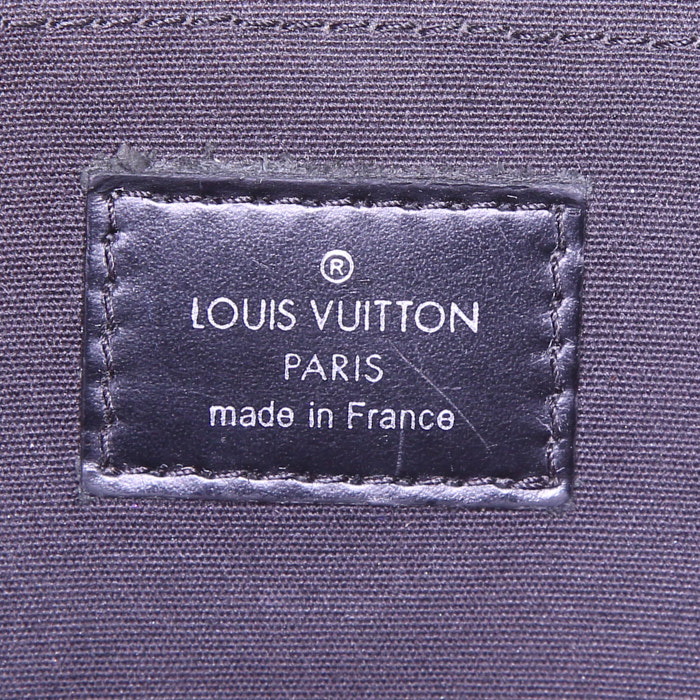 Louis Vuitton Passy large model shopping bag in black epi leather - Detail D3