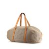Louis Vuitton Geant Attaquant travel bag in grey canvas and natural leather - 00pp thumbnail