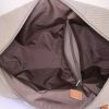 Borsa da viaggio Louis Vuitton Geant Attaquant in tela grigia e pelle naturale - Detail D2 thumbnail