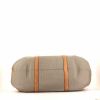 Louis Vuitton Geant Attaquant travel bag in grey canvas and natural leather - Detail D4 thumbnail