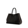 Hermes Garden shopping bag in chocolate brown leather - 00pp thumbnail