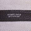 Hermes Garden shopping bag in chocolate brown leather - Detail D3 thumbnail