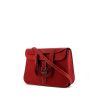 Sac bandoulière Hermès Halzan moyen modèle en cuir togo rouge - 00pp thumbnail