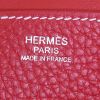 Hermès Halzan medium model shoulder bag in red togo leather - Detail D3 thumbnail