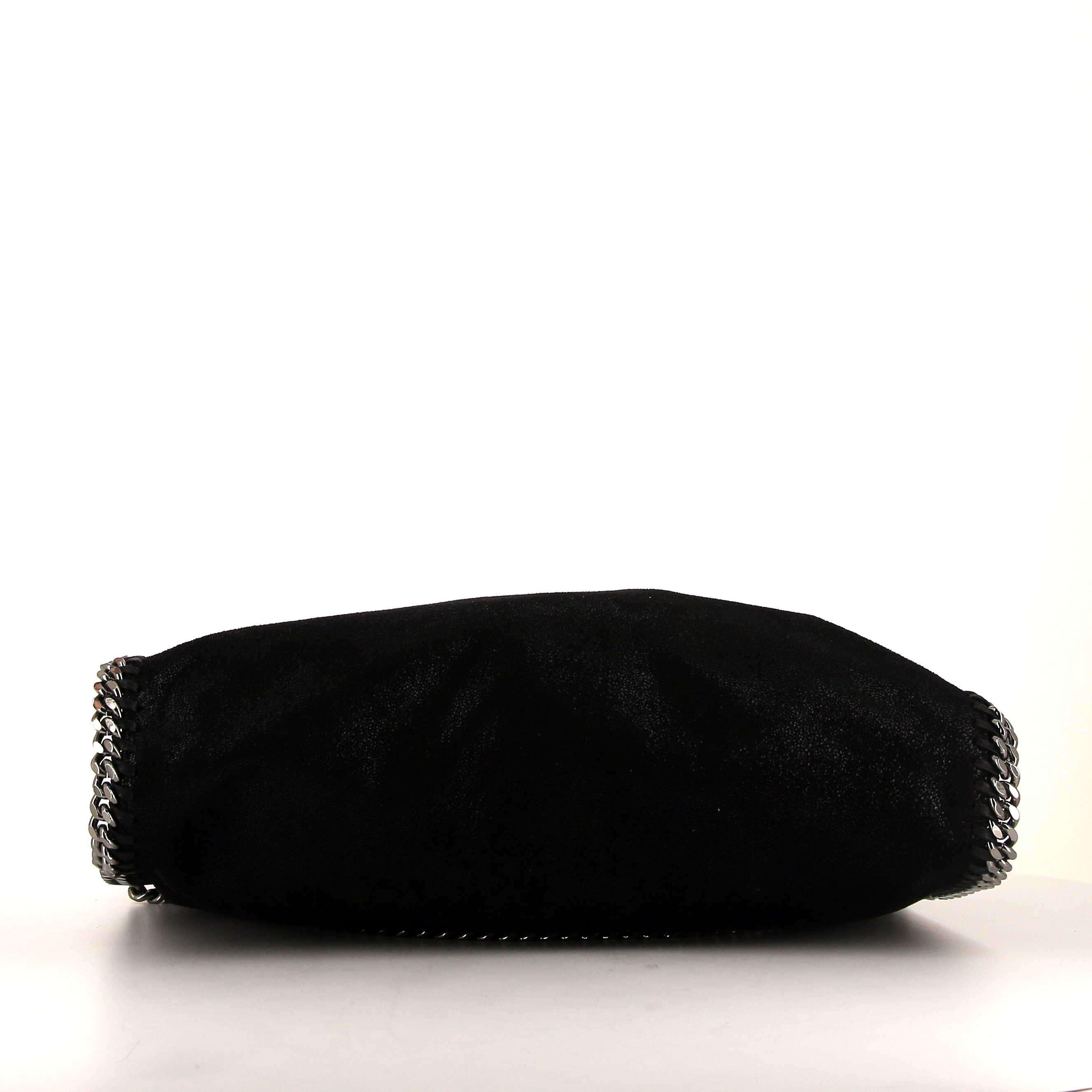 Sac à main Stella McCartney Falabella en toile noire - Detail D4