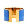 Opening Hermes Clic Clac size XL bracelet in gold plated and enamel - 00pp thumbnail