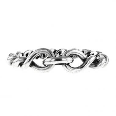 Bracelet Hermes Torsade moyen modèle en argent