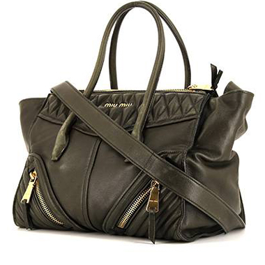 Used MIU MIU Matelasse/Shoulder Bag/Leather/Cml Bag
