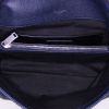 Saint Laurent West Hollywood medium model shoulder bag in navy blue grained leather - Detail D2 thumbnail