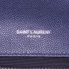 Borsa a tracolla Saint Laurent West Hollywood modello medio in pelle martellata blu marino - Detail D3 thumbnail