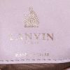 Lanvin Happy small model shoulder bag in beige chevron quilted leather - Detail D3 thumbnail