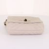 Lanvin Happy small model shoulder bag in beige chevron quilted leather - Detail D4 thumbnail