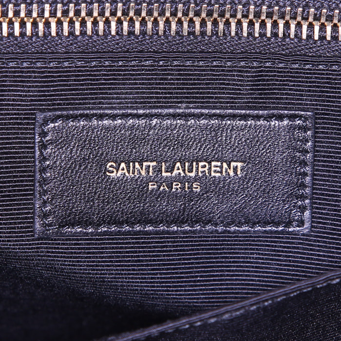 Borsa portadocumenti Saint Laurent Museum in pelle nera - Detail D3