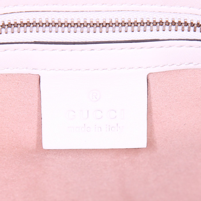 Bolso de mano Gucci Dionysus en cuero blanco - Detail D4