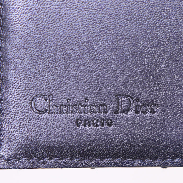 Dior Portefeuille en cuir noir - Detail D3