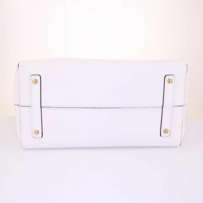 トートバッグ Burberry 658 Shopper Bag - Burberry - Synthetic - White BURBERRY Nova Check Patent Trim Shopper Tote White 998717