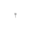 Dinh Van Cube earring in white gold and diamond - 00pp thumbnail