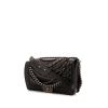 Chanel Boy shoulder bag in black leather and black quilted leather - 00pp thumbnail