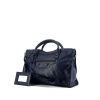 Balenciaga Classic City handbag in navy blue leather - 00pp thumbnail
