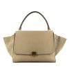 Celine Trapeze large model handbag in beige leather and beige suede - 360 thumbnail