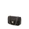 Chanel Timeless small model shoulder bag in black quilted leather - 00pp thumbnail