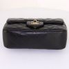 Chanel Timeless small model shoulder bag in black quilted leather - Detail D4 thumbnail