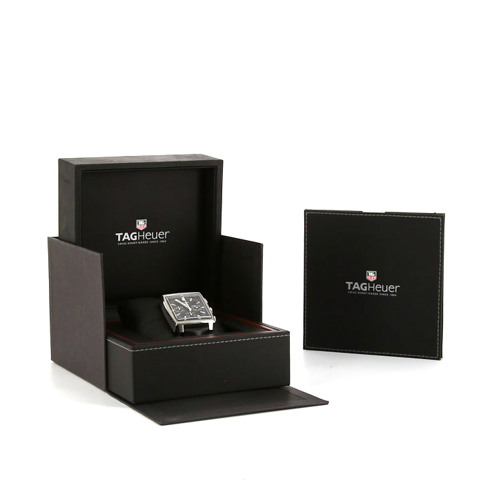 Montre TAG Heuer Classic Monaco Automatic Chronograph en acier Ref :  CW2111-0 Vers  2011 - Detail D2