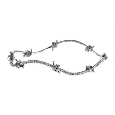 Brazalete Lorenz Baümer Fil d'Amour en oro blanco y diamantes