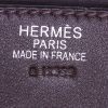 Bolso de mano Hermes Birkin 35 cm en lona estampada con diseños de rayas y cuero Barenia marrón - Detail D3 thumbnail