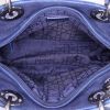 Bolso de mano Dior Lady Dior en lona cannage azul marino - Detail D2 thumbnail